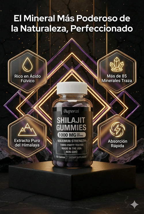 Shilajit en Gomitas — Energía, Enfoque y Vitalidad